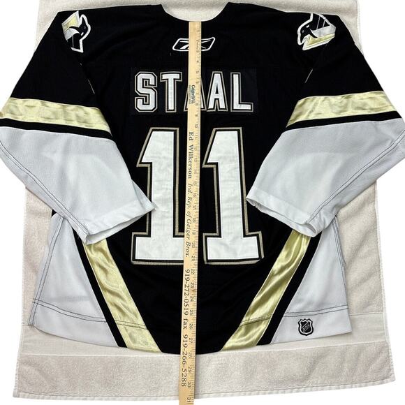 Pittsburg Penguins Jordan Stahl Jersey #11 Mens Medium 48 Black Reebok *READ* - Picture 9 of 10